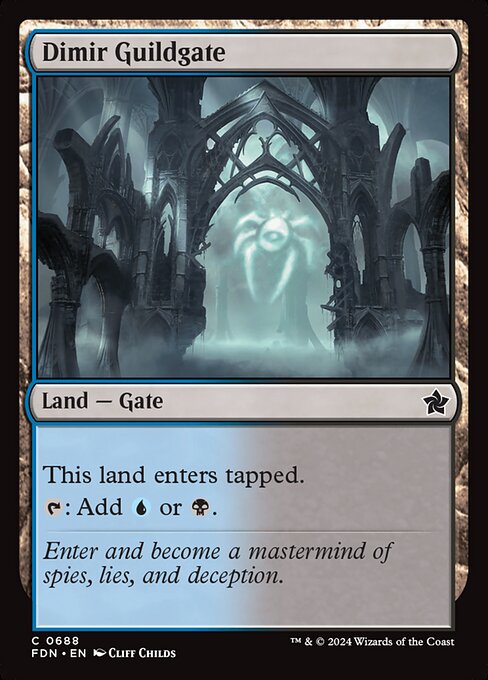 Dimir Guildgate (688) [Foundations]