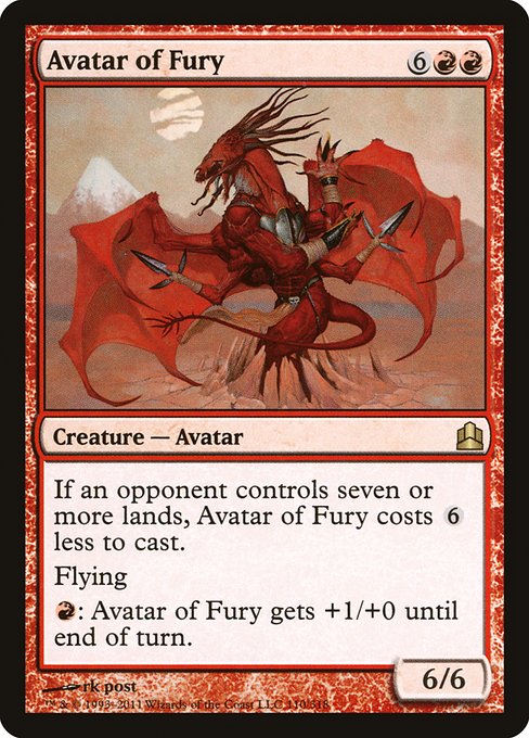 Avatar of Fury (110) [Commander 2011]