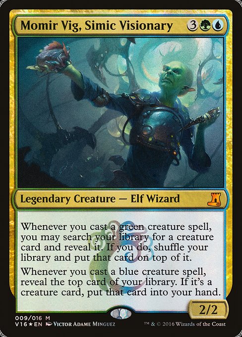 Momir Vig, Simic Visionary (9) [From the Vault: Lore]