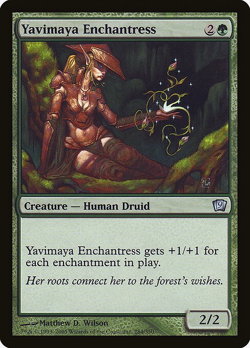 Yavimaya Enchantress (284★) [Ninth Edition]