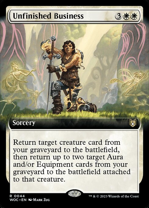 Unfinished Business (44) [Wilds of Eldraine Commander] [Extended Art]