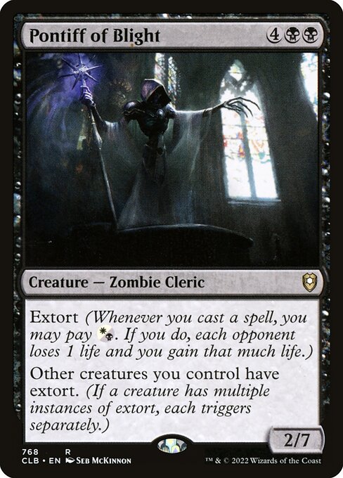 Pontiff of Blight (768) [Commander Legends: Battle for Baldur's Gate]