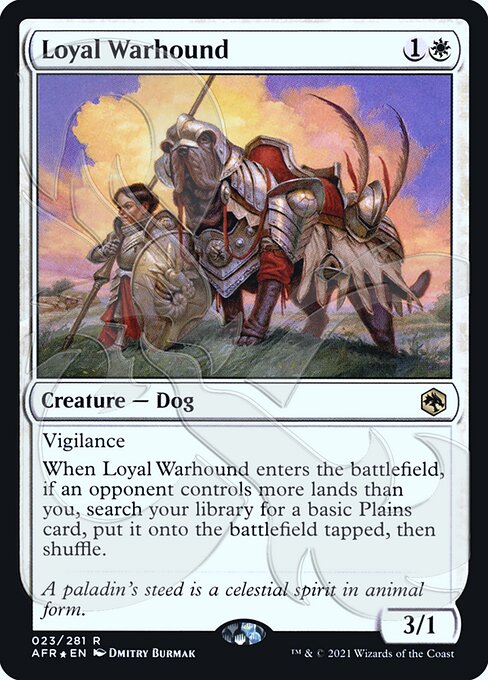 Loyal Warhound (23a) [Adventures in the Forgotten Realms Promos]