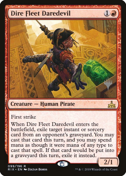 Dire Fleet Daredevil (99p) [Rivals of Ixalan Promos]