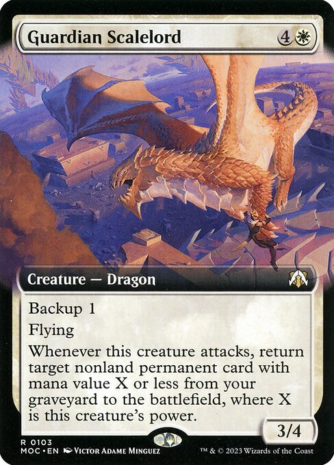 Guardian Scalelord (103) [March of the Machine Commander] [Extended Art]