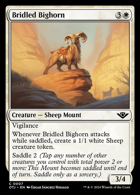 Bridled Bighorn (7) [Outlaws of Thunder Junction]