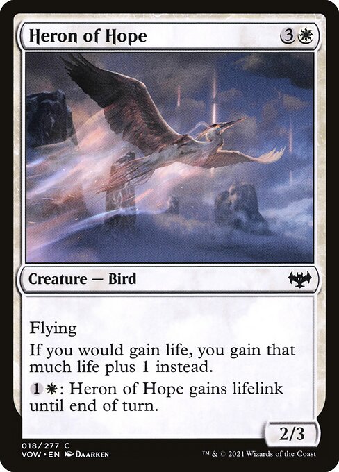 Heron of Hope (18) [Innistrad: Crimson Vow]