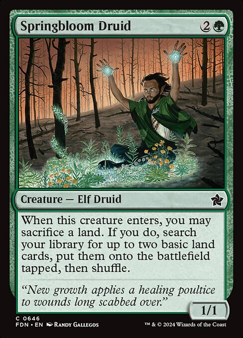 Springbloom Druid (646) [Foundations]