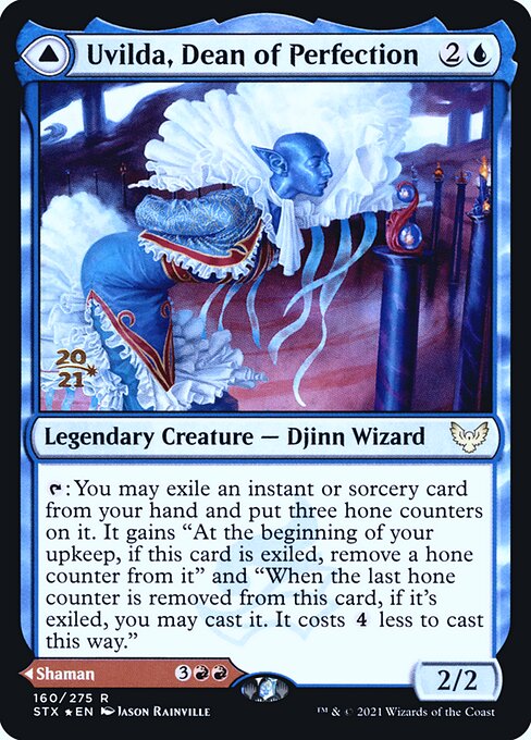 Uvilda, Dean of Perfection // Nassari, Dean of Expression (160s) [Strixhaven: School of Mages Promos]