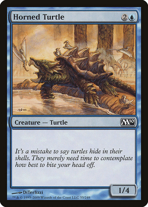 Horned Turtle (55) [Magic 2010]