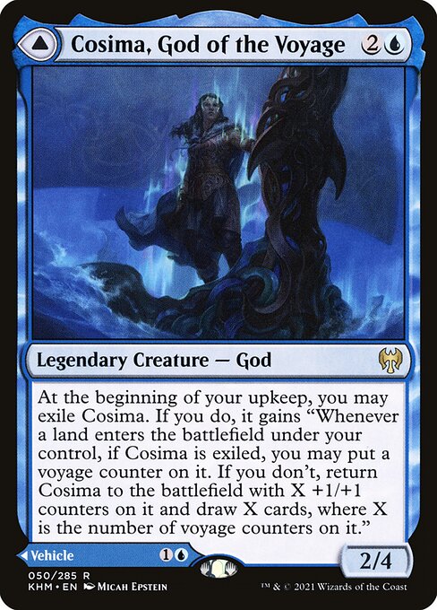Cosima, God of the Voyage // The Omenkeel (50) [Kaldheim]