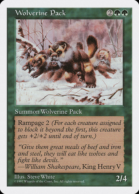 Wolverine Pack (344) [Fifth Edition]