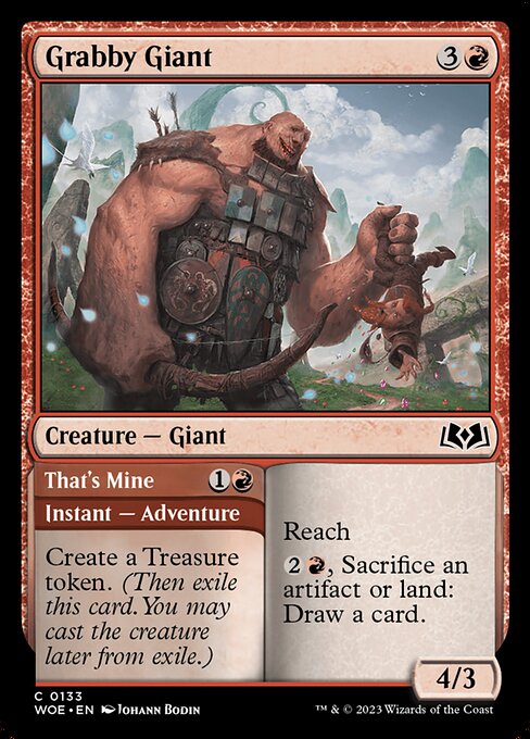 Grabby Giant // That's Mine (133) [Wilds of Eldraine]