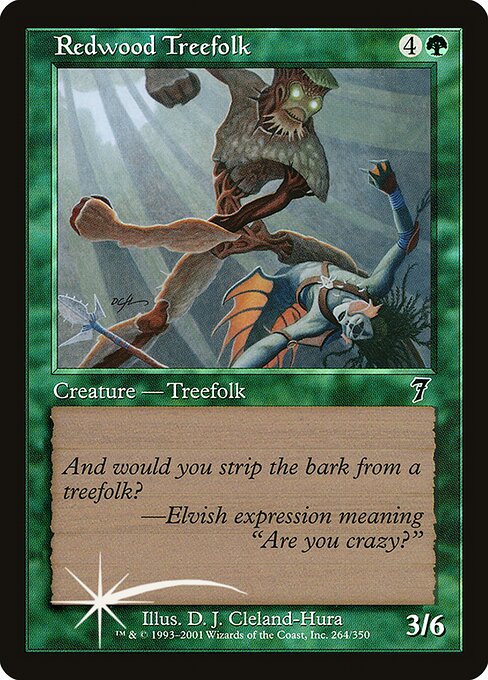 Redwood Treefolk (264★) [Seventh Edition]