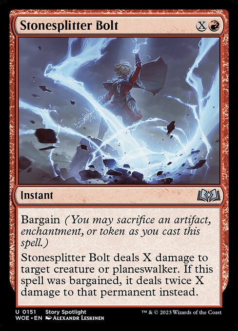 Stonesplitter Bolt (151) [Wilds of Eldraine]
