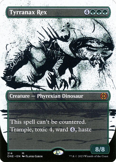 Tyrranax Rex (314) [Phyrexia: All Will Be One] [Showcase, Borderless]