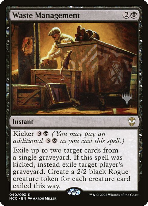Waste Management (40p) [New Capenna Commander Promos]