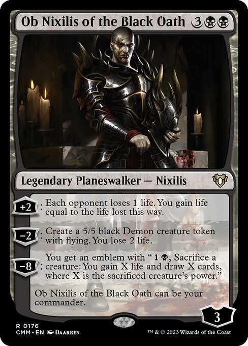 Ob Nixilis of the Black Oath (176) [Commander Masters]