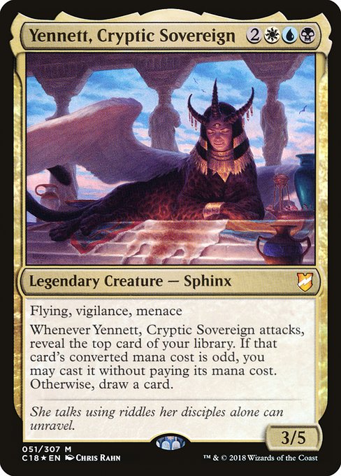 Yennett, Cryptic Sovereign (51) [Commander 2018]