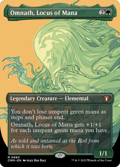 Omnath, Locus of Mana (680) [Commander Masters] [Borderless]