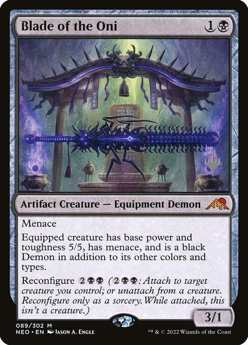 Blade of the Oni (89p) [Kamigawa: Neon Dynasty Promos]