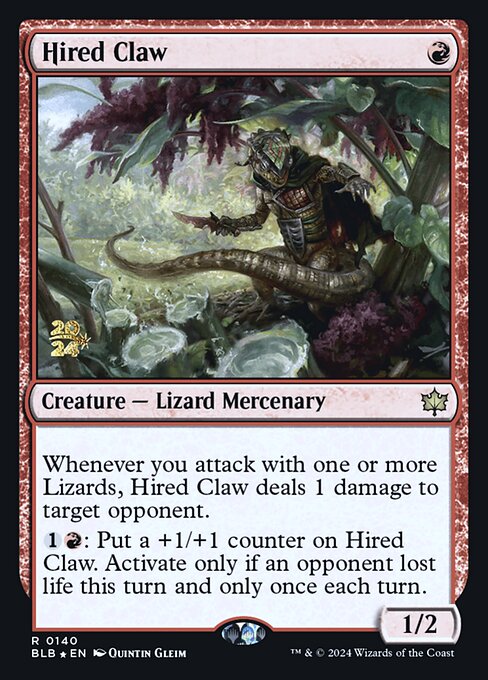 Hired Claw (140s) [Bloomburrow Promos]