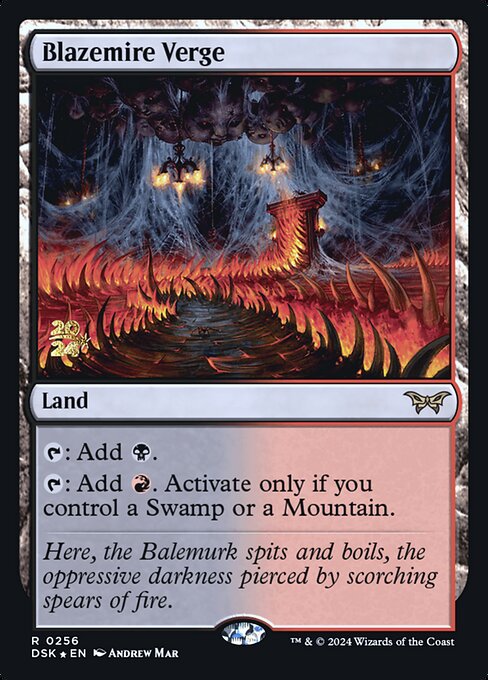 Blazemire Verge (256s) [Duskmourn: House of Horror Promos]