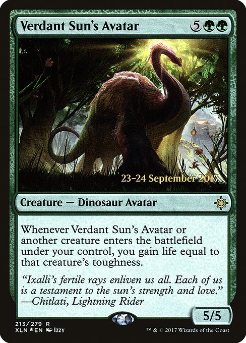 Verdant Sun's Avatar (213s) [Ixalan Promos]