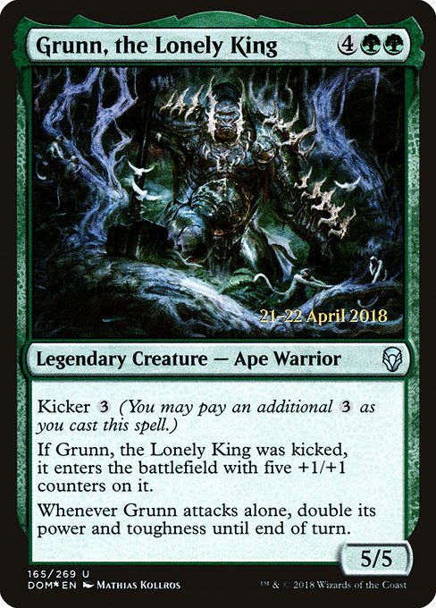 Grunn, the Lonely King (165s) [Dominaria Promos]