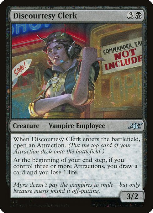 Discourtesy Clerk (356) [Unfinity]