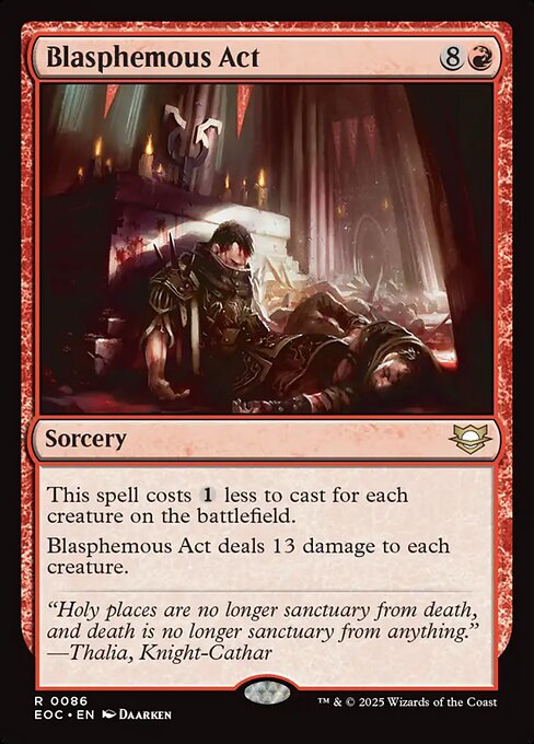 Blasphemous Act (86) [Edge of Eternities Commander]