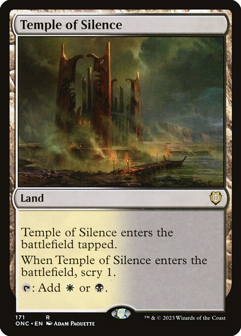 Temple of Silence (171) [Phyrexia: All Will Be One Commander]