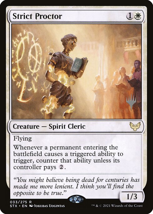 Strict Proctor (33p) [Strixhaven: School of Mages Promos]