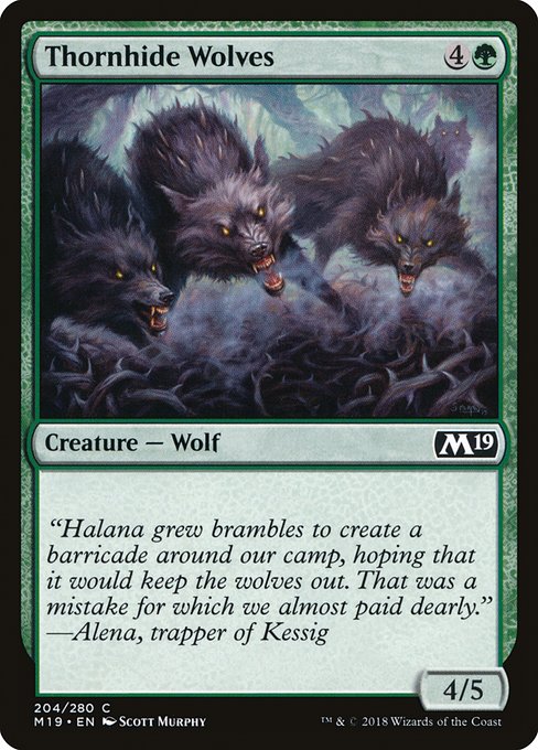 Thornhide Wolves (204) [Core Set 2019]