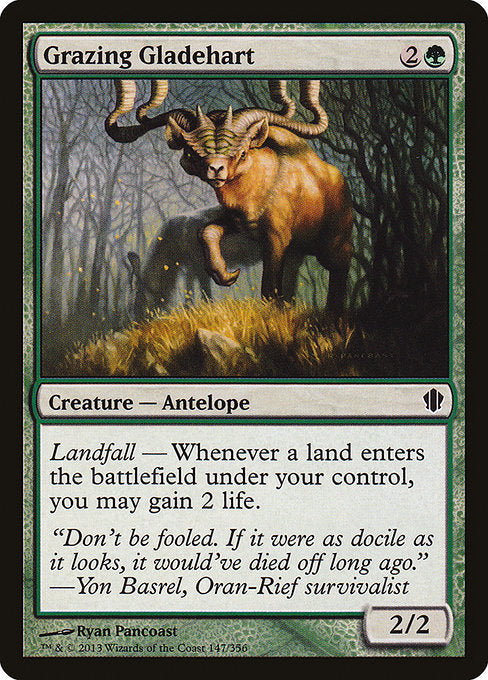 Grazing Gladehart (147) [Commander 2013]