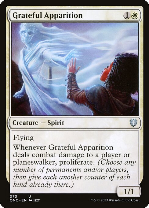 Grateful Apparition (73) [Phyrexia: All Will Be One Commander]