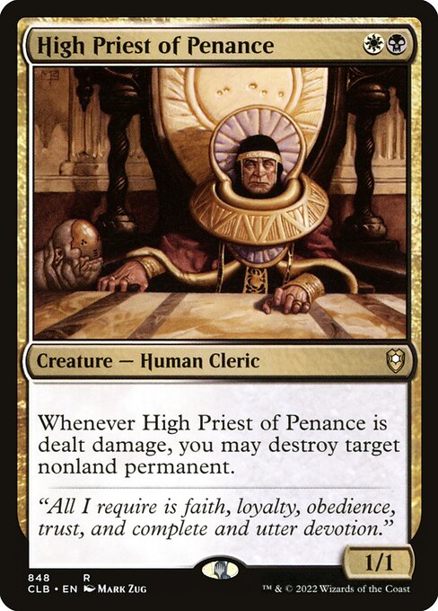 High Priest of Penance (848) [Commander Legends: Battle for Baldur's Gate]