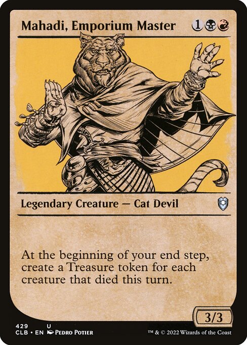 Mahadi, Emporium Master (429) [Commander Legends: Battle for Baldur's Gate] [Showcase]