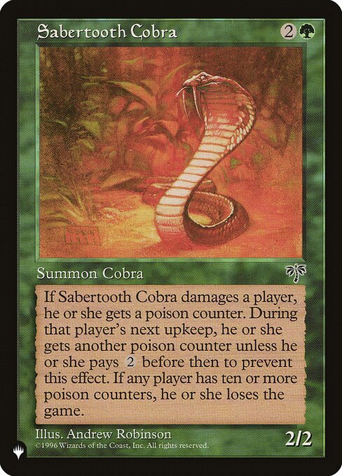 Sabertooth Cobra (MIR-238) [The List]