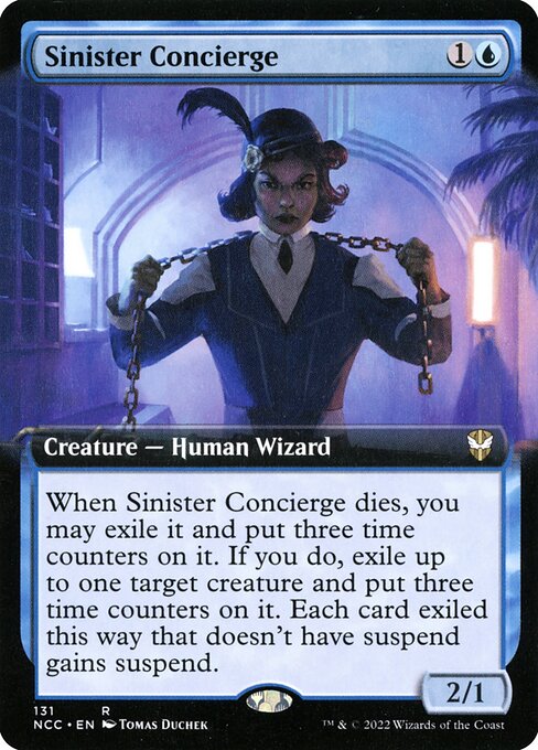 Sinister Concierge (131) [New Capenna Commander] [Extended Art]