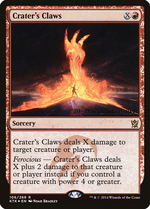 Crater's Claws (106s) [Khans of Tarkir Promos]