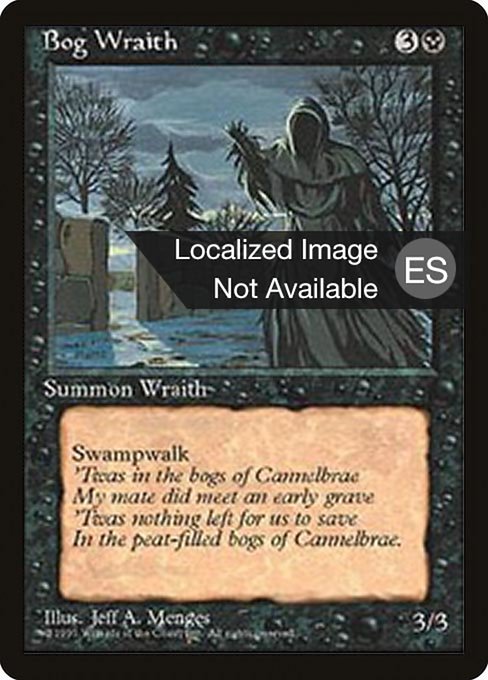 Bog Wraith (124) [Fourth Edition Foreign Black Border]