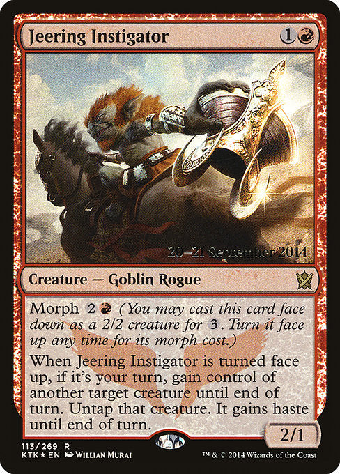 Jeering Instigator (113s) [Khans of Tarkir Promos]