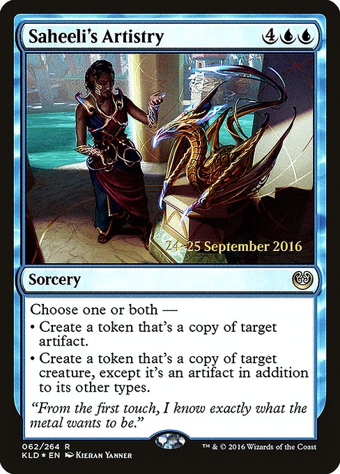 Saheeli's Artistry (62s) [Kaladesh Promos]