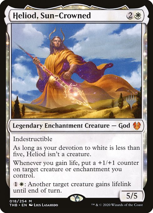Heliod, Sun-Crowned (18p) [Theros Beyond Death Promos]