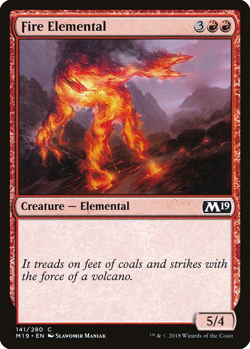 Fire Elemental (141) [Core Set 2019]