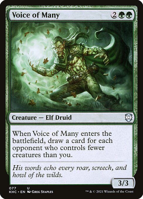 Voice of Many (77) [Kaldheim Commander]