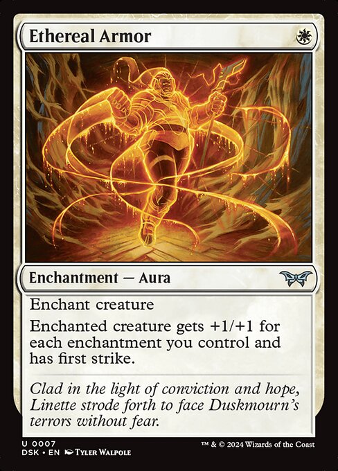 Ethereal Armor (7) [Duskmourn: House of Horror]