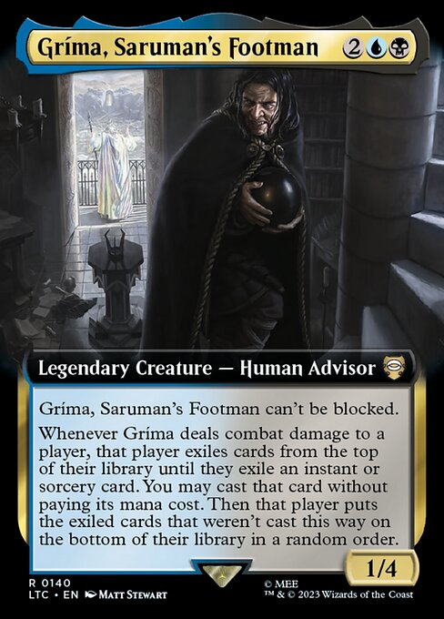 Gríma, Saruman's Footman (140) [Tales of Middle-earth Commander] [Extended Art]