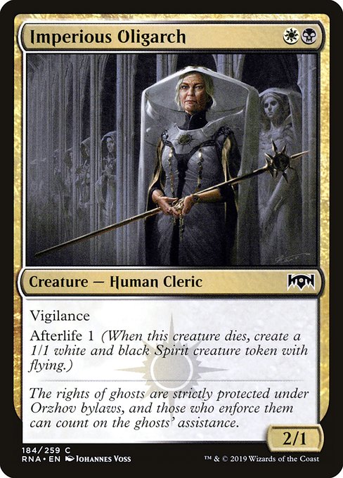 Imperious Oligarch (184) [Ravnica Allegiance]